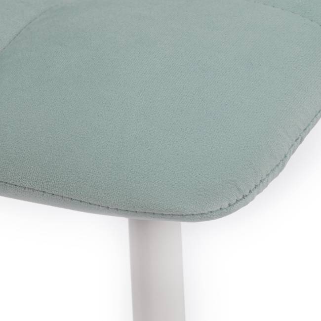 Стул CHILLY MAX / 1 шт. в упаковке Велюр/металл , 45 х 54 х 90 см , бирюзовый 20/белый бирюзовый 20/белый Велюр/металл