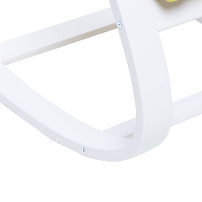 Кресло-качалка Leset Милано Слоновая кость V28 желтый