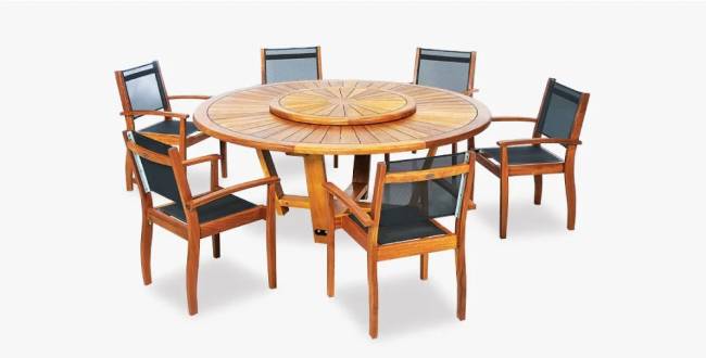 Стол деревянный обеденный Protocol Ø2000х750 мм