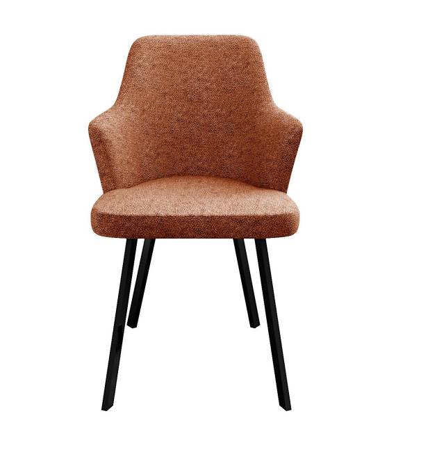 Стул DikLine 235 поворотный, NS Rust терракотовый, ножки черные