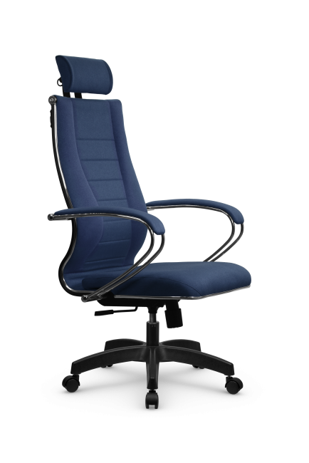 Кресло МЕТТА B 2m 34PF/подл.127/осн.001, рогожка b синий