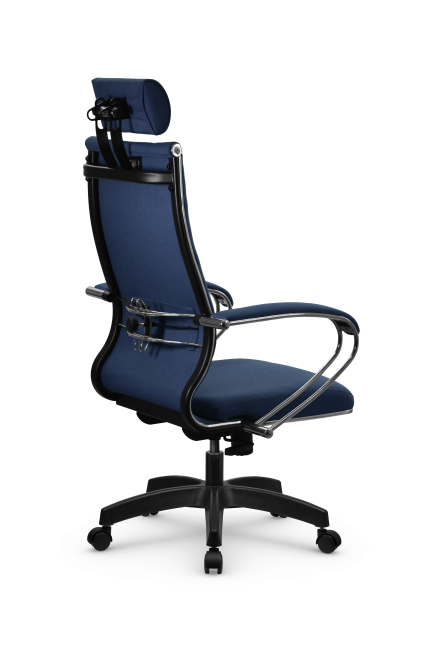 Кресло МЕТТА B 2m 34PF/подл.127/осн.001, рогожка b синий