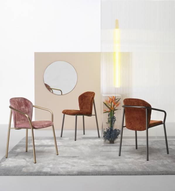 Кресло с обивкой Finn антрацит, серый 580х550х780 мм