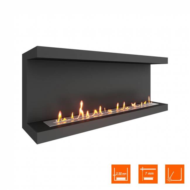 Биокамин фронтальный SteelHeat ONE 1300 (Стандарт)