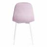 Стул BREEZE (mod. 4724) Велюр/металл , 44 х 53 х 87 см, Light lavander (светло-лавандовый) HLR26 / белый (Комплект из 4 шт.) Light lavander (светло-лавандовый) HLR26 / белый Велюр/металл