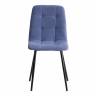 Стул CHILLY MAX / 1 шт. в упаковке Велюр/металл , 45 х 54 х 90 см , серо-голубой/черный голубой Велюр/металл