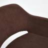 Кресло MODENA хром коричневый флок