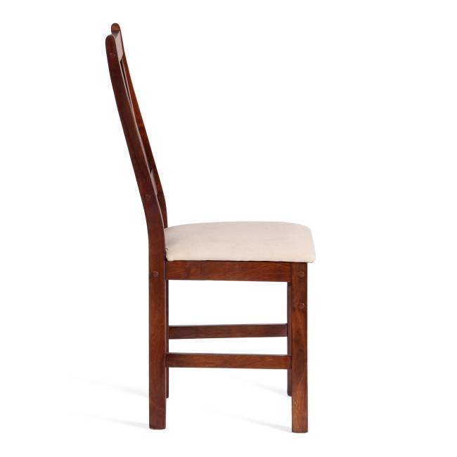 Стул CROSSMAN NEW, Многослойный березовый шпон, 41х40x100 см, cappuchino/велюр бежевый (Комплект из 2 шт.) коричневый Многослойный березовый шпон