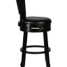 Набор 2 шт Вращающийся полубарный стул DOBRIN TONY COUNTER, капучино, черный