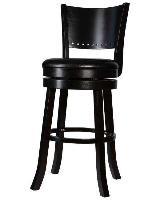 Набор 2 шт Вращающийся полубарный стул DOBRIN TONY COUNTER, капучино, черный