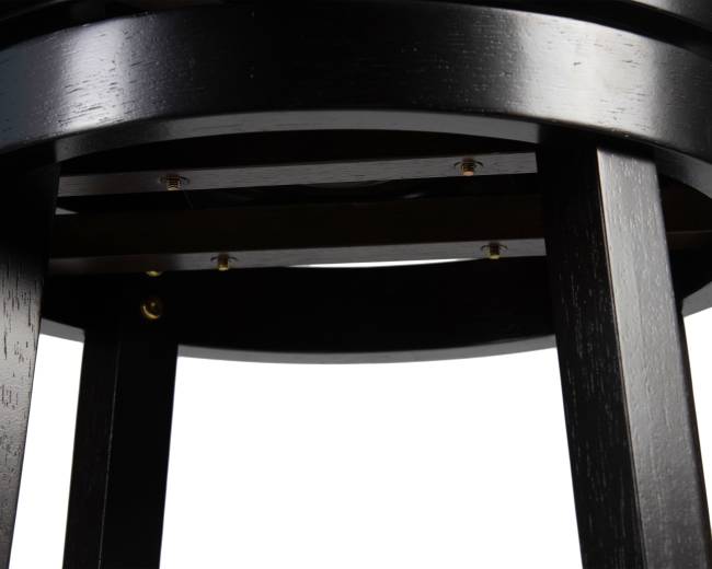 Набор 2 шт Вращающийся полубарный стул DOBRIN TONY COUNTER, капучино, черный