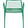 Стул с подлокотниками Дели металл зеленый
