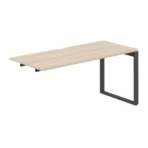 AG.186.AR.V.72.AN / Секция рабочей станции 1600х700х750 / профиль О-образный: 70х20 антрацит; столешница с вырезом; столешница: акация равелло