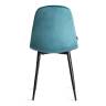 Стул Бриз/Breeze (мод.JSC-58)/2 шт. в упаковке велюр/металл, 44х53х86см, светло-голубой светло-синий HLR60/черный (Комплект из 2 шт.) синий Велюр/металл