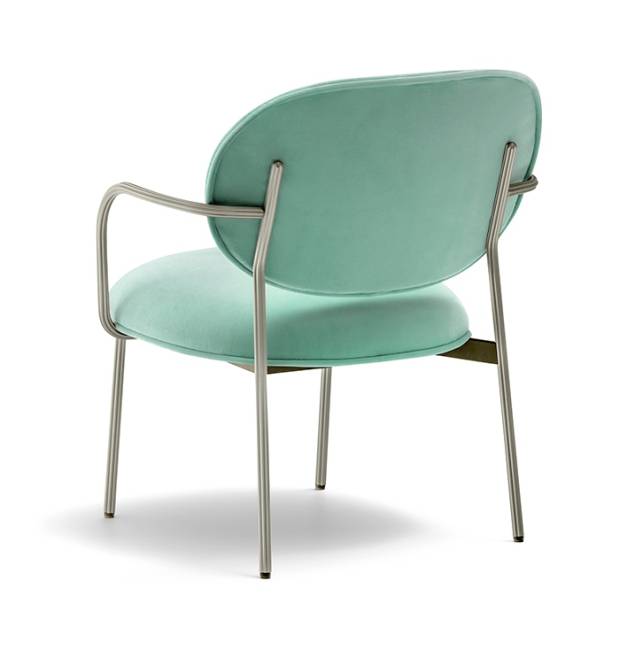 Кресло лаунж с обивкой Blume серый 700х620х770 мм