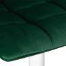 Стул барный DOBRIN TAILOR WHITE, зеленый велюр (MJ9-88)