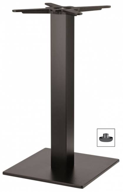 Подстолье металлическое Tiffany черный 400х400х730 мм