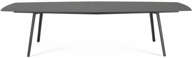 Стол ламинированный Squid черный, антрацит 2990х1290х730 мм