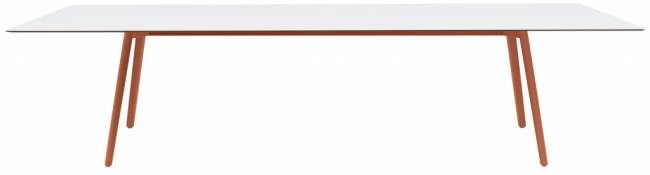Стол ламинированный Squid терракотовый, белый 2990х1200х730 мм