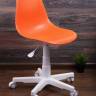 Кресло Смузи белый/ оранжевый
