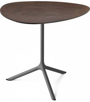 Стол ламинированный обеденный Tripe Maxi антрацит, кортен 830х830х740 мм