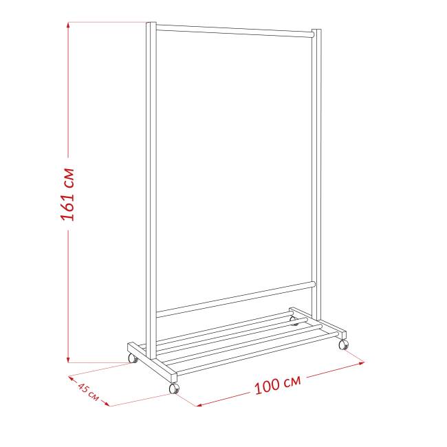 Вешалка напольная Leset Нова Орех