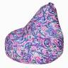 Кресло Мешок Груша Аккорд (XL, Классический) Фиолетовый Жаккард