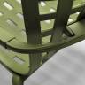Лаунж-кресло пластиковое с подушкой Folio агава, зеленый 720х810-925х1130-1065 мм