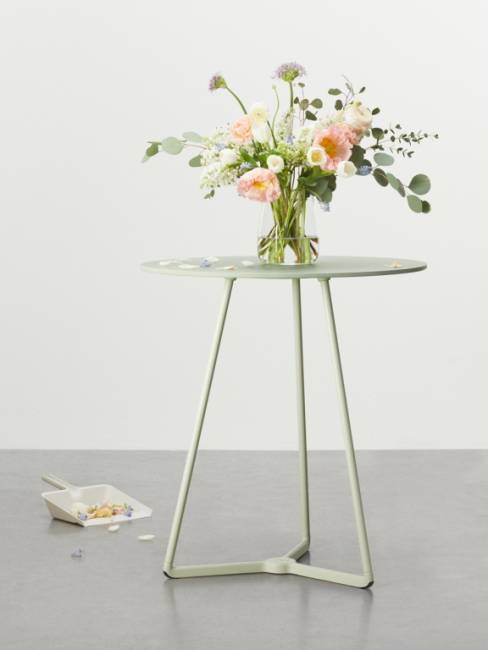 Подстолье металлическое Atomo зеленый шалфей Ø600х730 мм