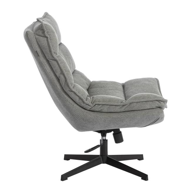 Кресло лаунж Reflex/Рефлекс с пуфом велюр/букле (HYP), светло-серый светло-серый велюр/букле (HYP)