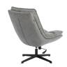 Кресло лаунж Reflex/Рефлекс с пуфом велюр/букле (HYP), светло-серый светло-серый велюр/букле (HYP)