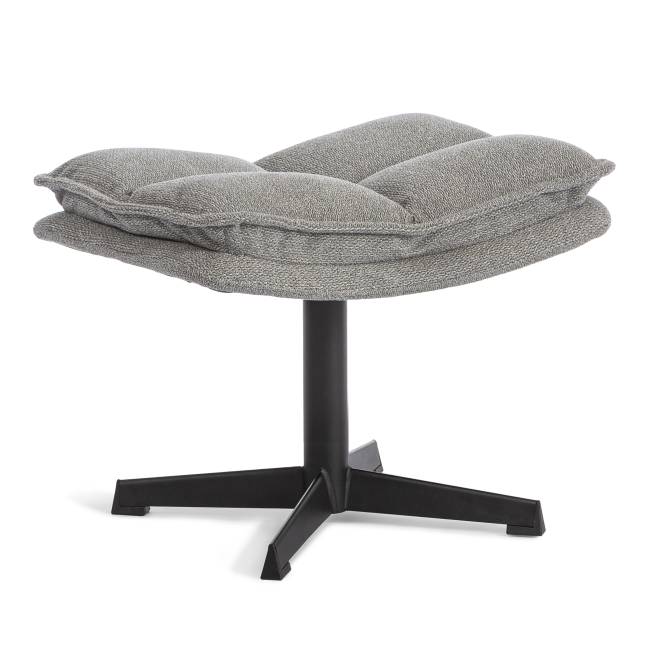 Кресло лаунж Reflex/Рефлекс с пуфом велюр/букле (HYP), светло-серый светло-серый велюр/букле (HYP)