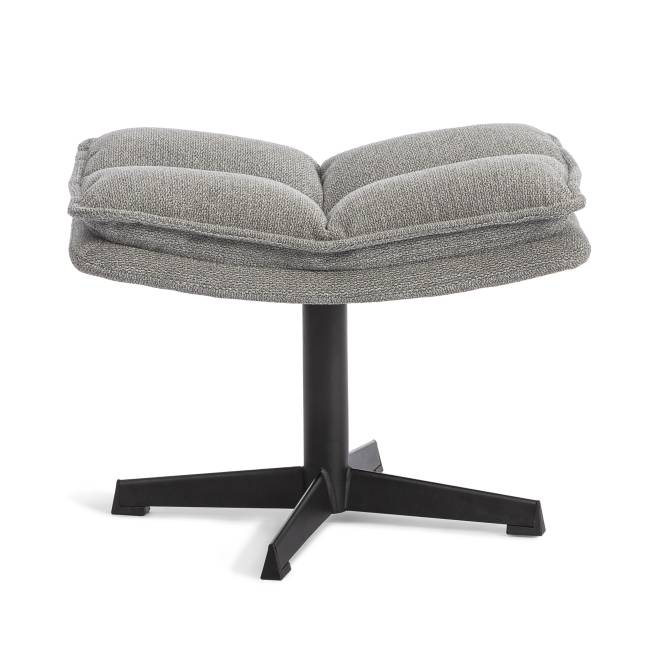 Кресло лаунж Reflex/Рефлекс с пуфом велюр/букле (HYP), светло-серый светло-серый велюр/букле (HYP)