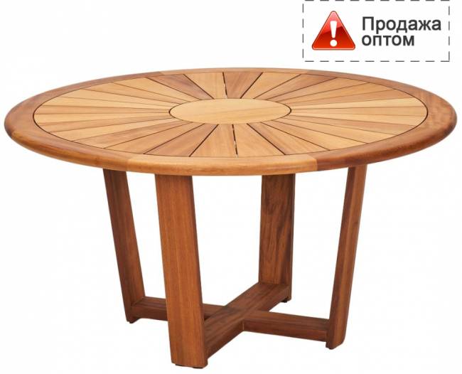 Стол деревянный обеденный Portos Ø1500х750 мм