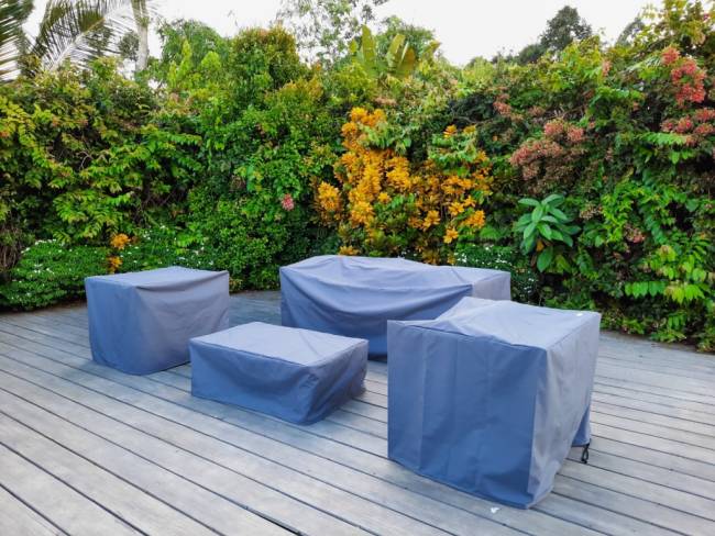 Чехлы для комплекта мебели Pelican серый