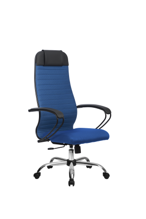 Кресло МЕТТА-21(MPRU)/подл.130/осн.003, синий/синий