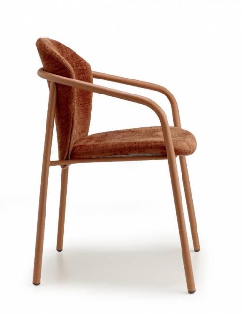 Кресло с обивкой Finn терракотовый 580х550х780 мм