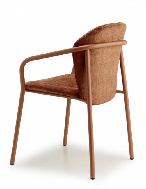 Кресло с обивкой Finn терракотовый 580х550х780 мм