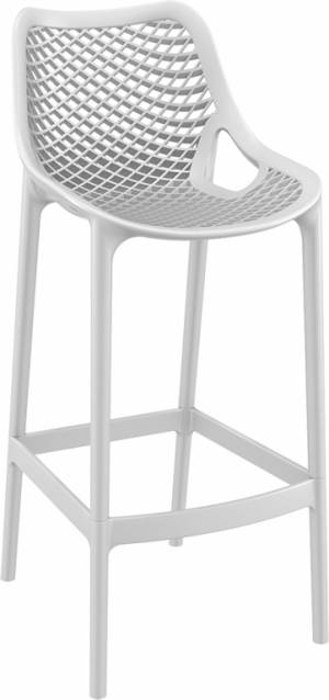 Стул пластиковый барный Air Bar 75 белый 450х530х1050 мм