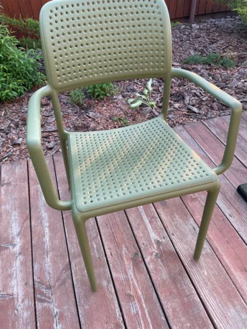 Кресло пластиковое Bora агава 585х570х860 мм