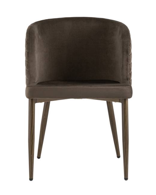 Стул Оскар велюр коричневый