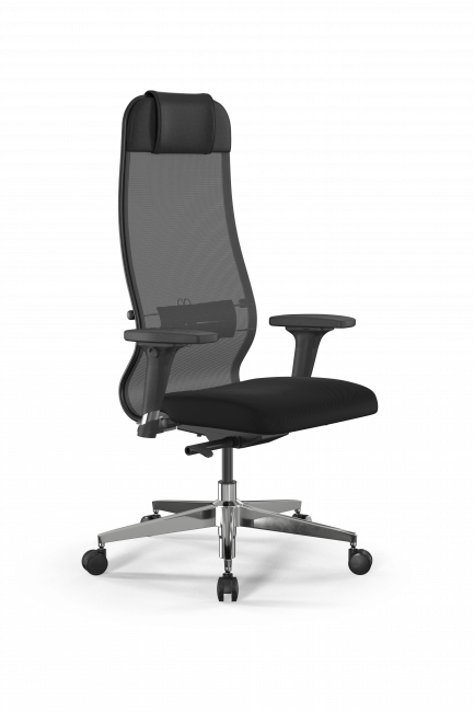 Кресло SynchroSit 10 B1-111D - X2+UMF(X1) /Ub00/Wh00/D02P(M23.B22.G18.W03), черный