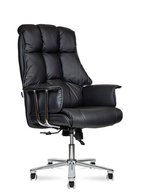 Кресло офисное / Президент / черная кожа