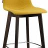 Стул полубарный с обивкой Natural Zebra Pop венге, желтый 460х500х1040 мм