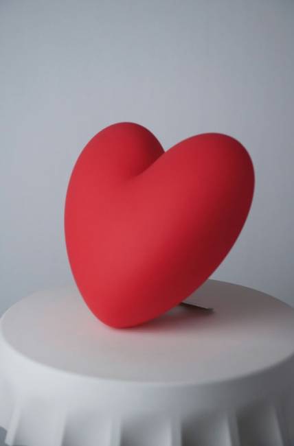 Светильник пластиковый настольный Сердце Love Lighting красный 400х270х380 мм