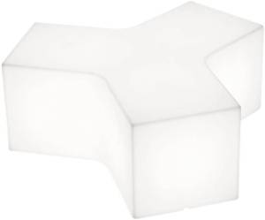 Пуф пластиковый светящийся уличный Ypsilon Lighting OUT белый 1000х1170х430 мм