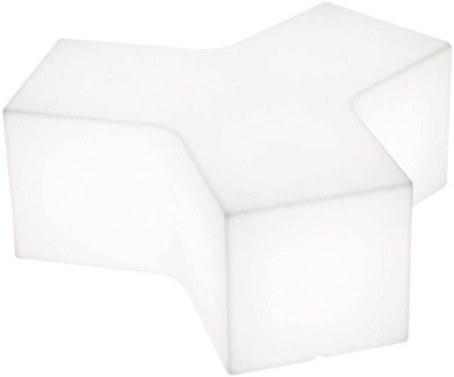 Пуф пластиковый светящийся уличный Ypsilon Lighting OUT белый 1000х1170х430 мм