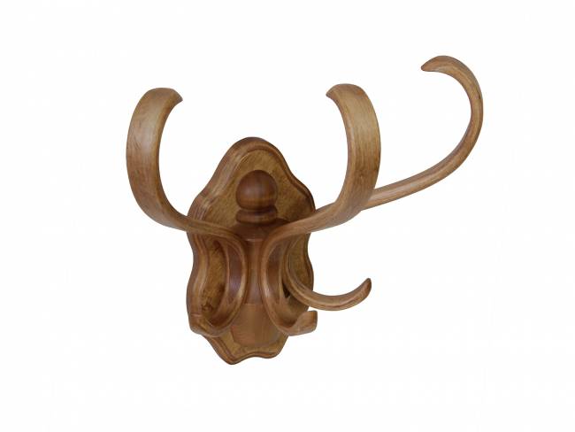 Вешалка настенная В 3Н светло-коричневый