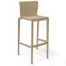 Стул пластиковый барный Spyker Stool тортора 475х460х1025 мм Стул пластиковый барный Spyker Stool тортора 475х460х1025 мм