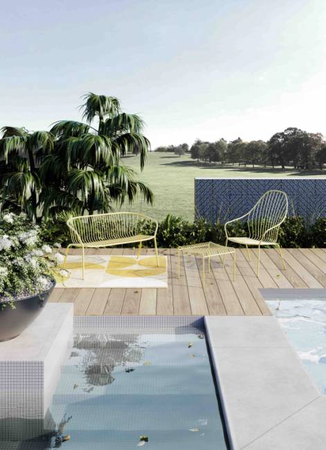 Пуф металлический Amitha 500х500х400 мм